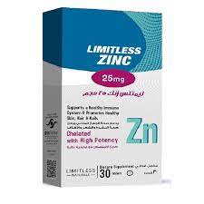 LIMITLESS ZINC 25 MG 30 TABS