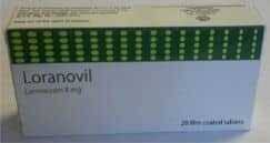 LORANOVIL 8MG 20 F.C. TABS