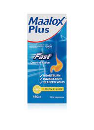 MAALOX PLUS (LEMON FLAVOURED) 180ML SUSP