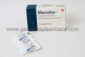 MARCOFEN 500MG 5 SUPP