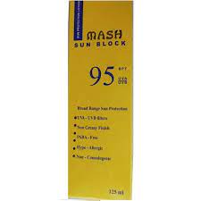 MASH SUN BLOCK 95 SPF LOTION 15ML 6 SACHETS