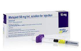 METOJECT 12.5 MG/0.25 ML I.M./I.V./S.C. PREFILLED SYRINGE