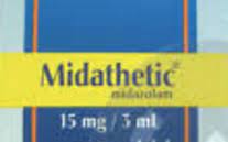 MIDATHETIC 15MG/3ML 3 AMPS