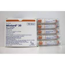 MIXTARD 30 HM 100 I.U./ML 5*3ML PENFILLS