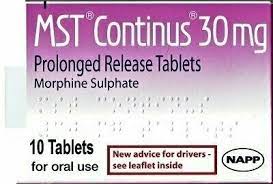 MST 30MG 10 CONTINUS TAB