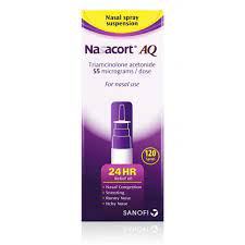 NASACORT AQ 55 MCG NASAL SPRAY 120 DOSES