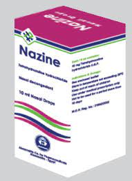 NAZINE 1MG/ML NASAL DROPS 10 ML