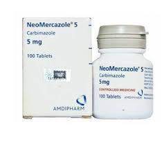 NEOMERCAZOLE(CARBIMAZOLE) 5 MG 100 TABS. (ILLEGAL IMPORT)