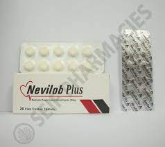 NEVILOB PLUS 5/25 MG 20 TAB