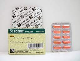 OCTOZINC 25 MG 20 CAPS