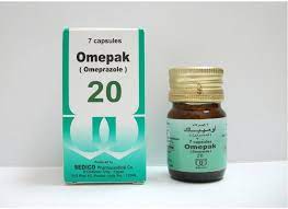 OMEPAK 20 MG 7 CAPS