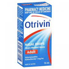 OTRIVIN 0.1% ADULT NASAL DROPS 15 ML