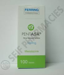 PENTASA 500 MG 100 SLOW RELEASE TABS