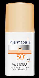 PHARMACERIS F-FLUID FOUNDATION SPF50+ 02 SAND PROTECTIVE-CORRECTIVE