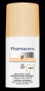 PHARMACERIS F-MILD FLUID FOUNDATION SPF20 01 IVORY INTENSE COVERAGE