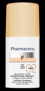 PHARMACERIS F-MILD FLUID FOUNDATION SPF20 02 SAND INTENSE COVERAGE