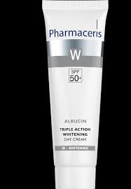 PHARMACERIS W-WHITENING TRIPLE ACTION DAY CREAM SPF 50 ALBUCIN 30 ML