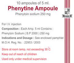 PHENYTIN 250MG/5ML 10 AMPS