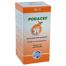 PODACEF 40MG/5ML SUSP. 60ML