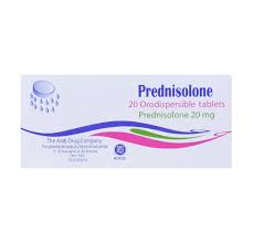 PREDNISOLONE 20 MG 20 ORODISPERSIBLE TABS