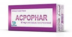 ACPOPHAR 81 MG 30 E.C. TABS