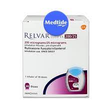 RELVAR ELLIPTA 200/25MCG INHALER 30 METERED DOSES