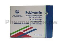 RUBIVAMIN 1000 MCG 5 AMPS