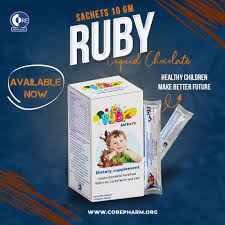 RUBY LIQUID CHOCOLATE 10 SACHETS*10 GM