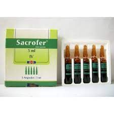 SACROFER 100MG/5ML  5 AMP FOR I.V. INJ