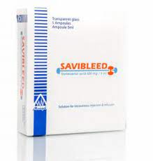 SAVIBLEED 500MG/5ML 5 AMPS