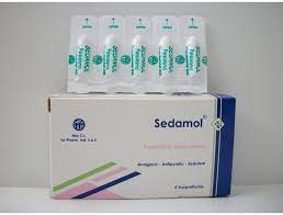 SEDAMOL 5 RECTAL PEDIATRIC SUPP