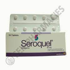 SEROQUEL 25MG 10 TAB