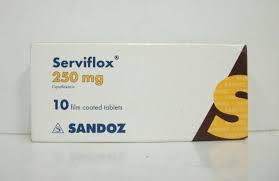 SERVIFLOX 250 MG 10 F.C.TAB