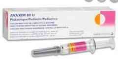 AVAXIM PEDIATRIC 80 ANTIGEN UNIT/0.5ML PREF.SYRINGE