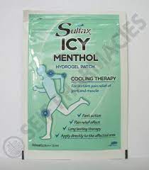 SULFAX ICY MENTHOL (8 CM X 12 CM) 3 SHEETS