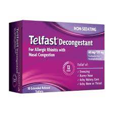 TELFAST DECONGESTANT 60/120MG 10 EXT. REL. TABS