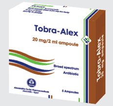 TOBRA-ALEX 20MG/2ML 5 AMP