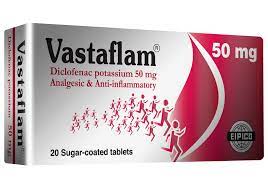 VASTAFLAM 25MG 20 SUGAR C.TABS