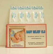 BABY RELIEF 12.5 MG 5 SUPP