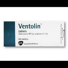 VENTOLIN 2MG 20 TAB