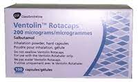 VENTOLIN ROTACAPS 200 MCG 8*16 INH. CAPS