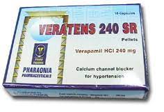 VERATENS SR 240MG 10 CAPS