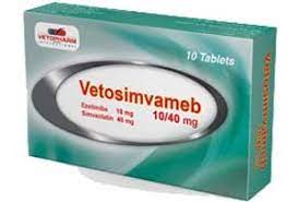 VETOSIMVAMEB 10/40MG 10 TABS