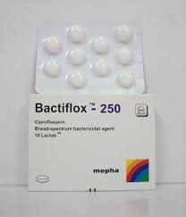 BACTIFLOX 250MG 10 LACTAB