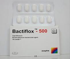 BACTIFLOX 500MG 10 LACTAB