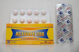 ACTIVATE 200MG 40 SUGAR COATED TAB