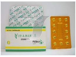 VITAMIN A 25000 I.U.SOFT GELATIN 24CAPS