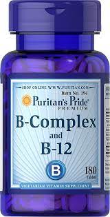 VITAMIN B-COMPLEX AND VITAMIN B-12 180 TABLETS (ILLEGAL IMPORT)