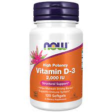 VITAMIN D-3 - 2000 I.U. 120 SOFTGELS (NOW)