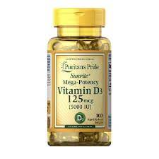 VITAMIN D3 5000 IU 100 SOFTGELS (PURITANS PRIDE)